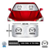 PARASOL CUBRESOL ANTIUV PLEGABLE C/ VENTOSAS LOGO MAZDA - Imagen 3