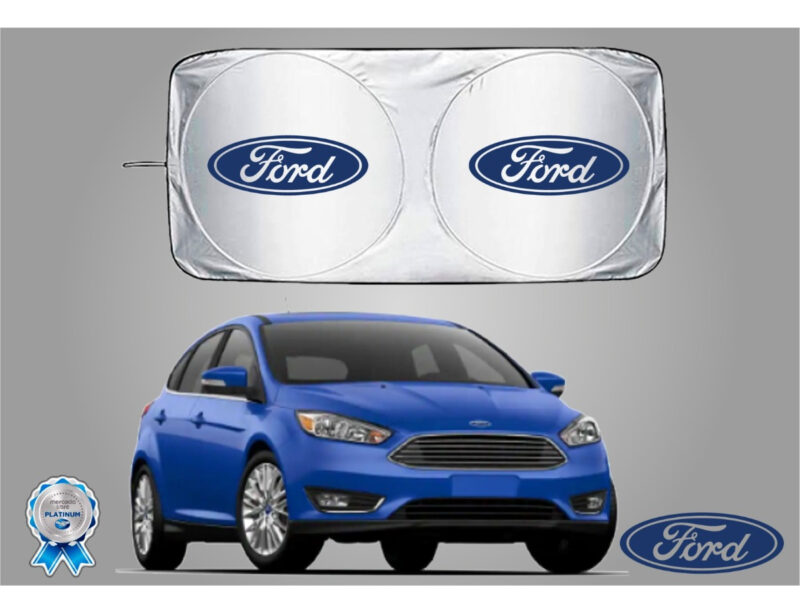 PARASOL CUBRESOL ANTIUV PLEGABLE C/ VENTOSAS LOGO FORD - Imagen 9