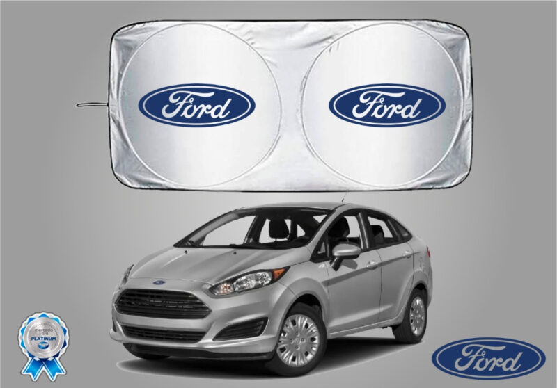 PARASOL CUBRESOL ANTIUV PLEGABLE C/ VENTOSAS LOGO FORD - Imagen 7