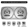 PARASOL CUBRESOL ANTIUV PLEGABLE C/ VENTOSAS LOGO MAZDA - Imagen 2