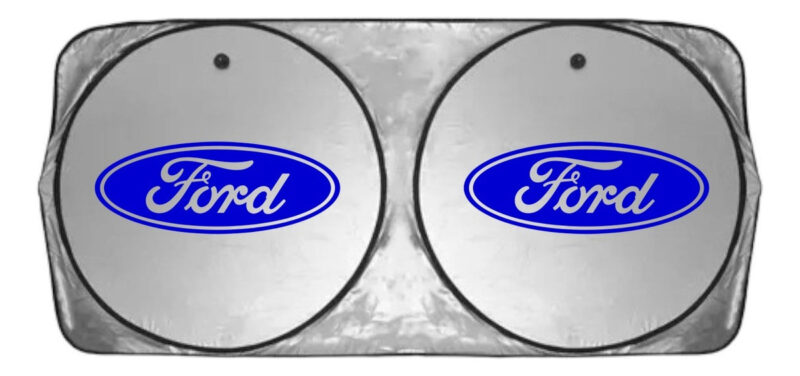 PARASOL CUBRESOL ANTIUV PLEGABLE C/ VENTOSAS LOGO FORD